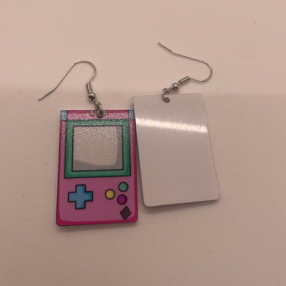 ⭐️❤️ FREE Game Retro Play Video Cartoon Gamer Cute Chic Drop Controller Earrings - Picture 4 of 6